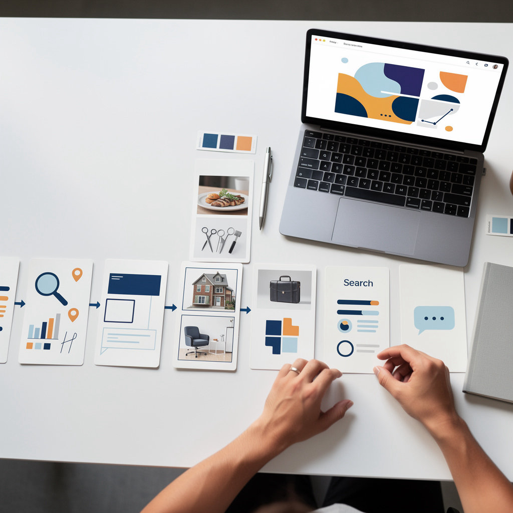 WebZum: Same-Day Leads AI website builder multi-stage generation pipeline process diagram